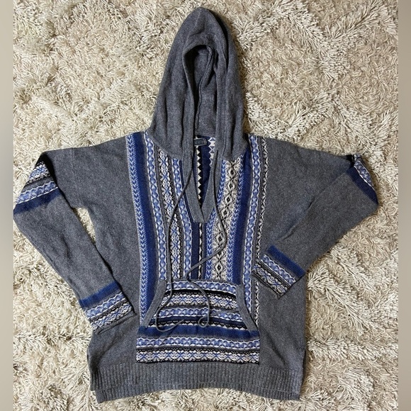 Velvet by Graham and Spencer Hooded Sweater Lambs Wool Silk Angora Blend Size S - Picture 1 of 5